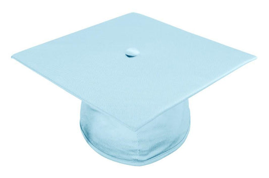 Shiny Light Blue Bachelors Graduation Cap - College & University - GradCanada