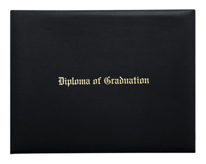 Black Imprinted Diploma Cover - High School Diploma Covers - GradCanada