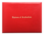 Red Imprinted Diploma Cover - High School Diploma Covers - GradCanada