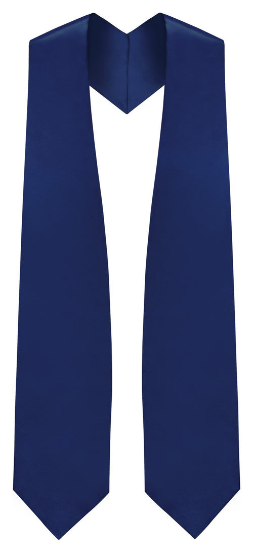 Navy Blue Graduation Stole - Navy College & High School Stoles