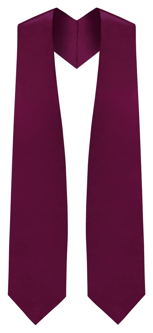 Maroon Graduation Stole - Maroon College & High School Stoles