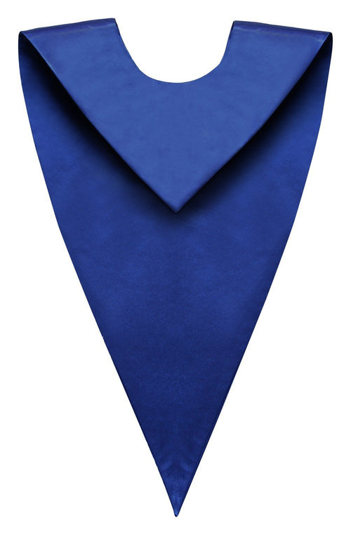 Royal Blue Graduation V Stole