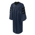 Deluxe Navy Blue Doctoral Gown