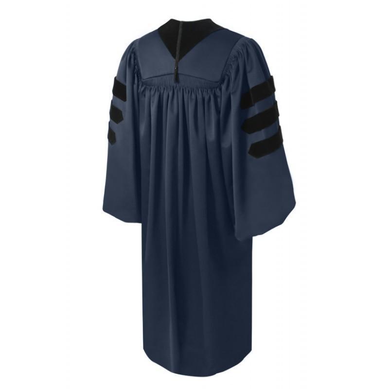 Deluxe Navy Blue Doctoral Gown