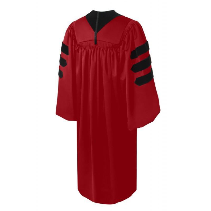 Deluxe Red Doctoral Gown