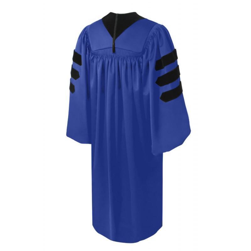 Deluxe Royal Blue Doctoral Gown
