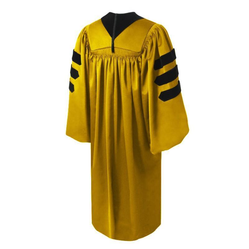 Deluxe Gold Doctoral Gown