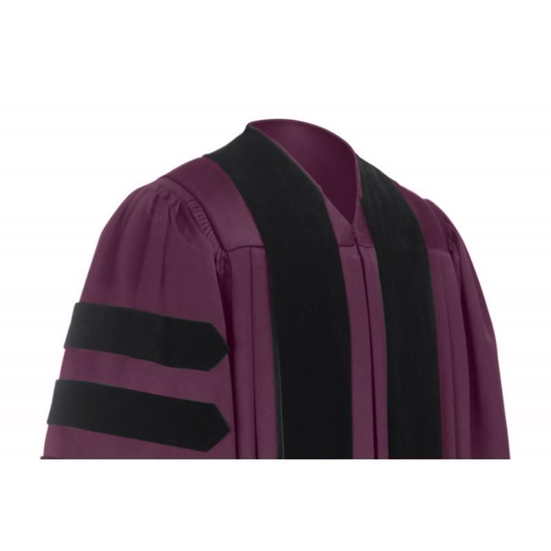 Deluxe Maroon Doctoral Gown