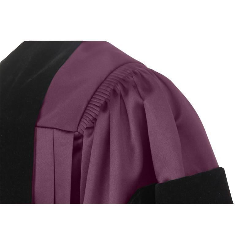 Deluxe Maroon Doctoral Gown