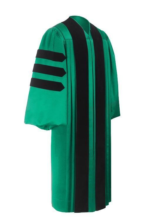 Deluxe Emerald Doctoral Gown