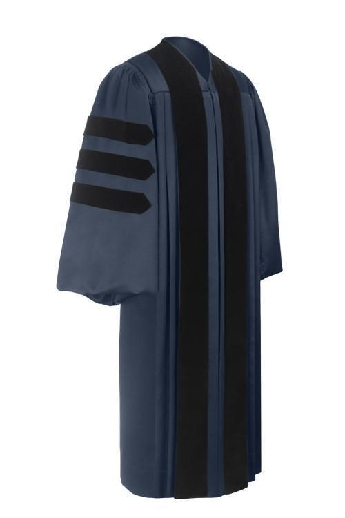 Deluxe Navy Blue Doctoral Gown