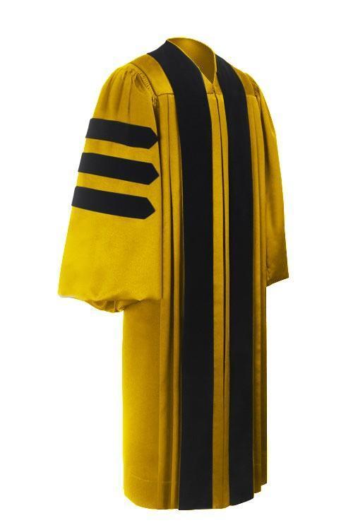 Deluxe Gold Doctoral Gown
