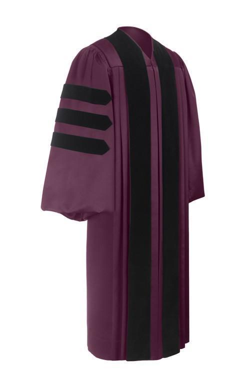 Deluxe Maroon Doctoral Gown