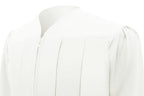 Matte White High School Graduation Gown - GradCanada