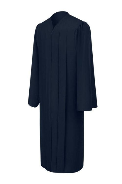 Matte Navy Blue High School Graduation Gown - GradCanada