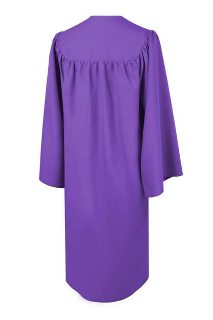 Matte Purple High School Graduation Gown - GradCanada