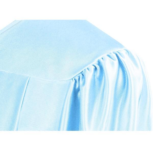 Shiny Light Blue High School Graduation Gown - GradCanada