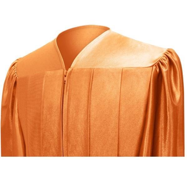 Shiny Orange High School Graduation Gown - GradCanada