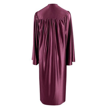 Shiny Maroon High School Graduation Gown - GradCanada