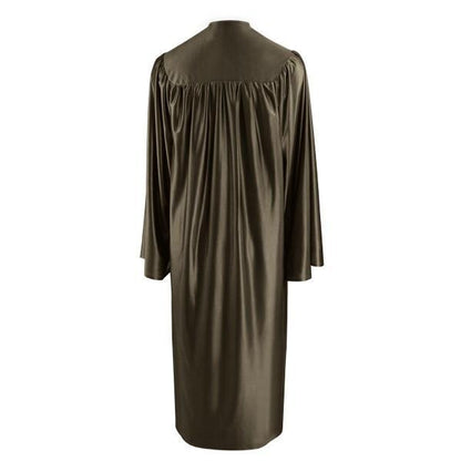 Shiny Brown High School Graduation Gown - GradCanada