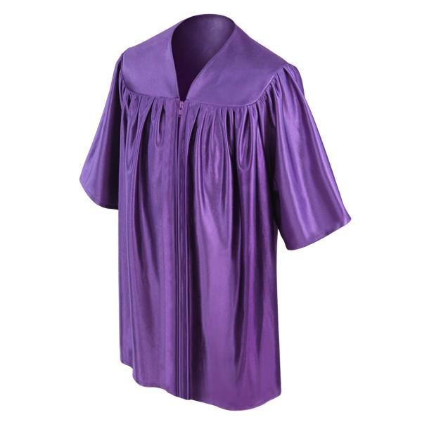 Child Purple Graduation Gown - Preschool & Kindergarten Gowns - Graduation Cap and Gown