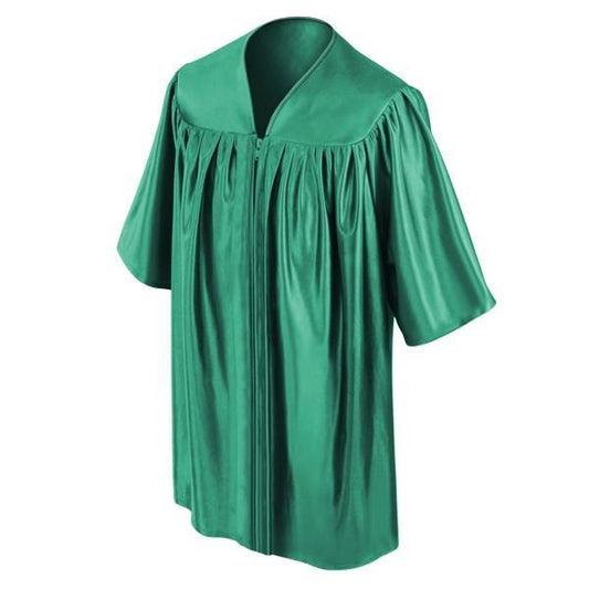 Child Emerald Green Graduation Gown - Preschool & Kindergarten Gowns - GradCanada