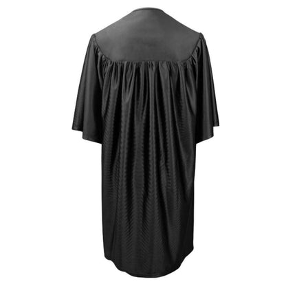 Child Shiny Black Graduation Gown - Preschool & Kindergarten Gowns