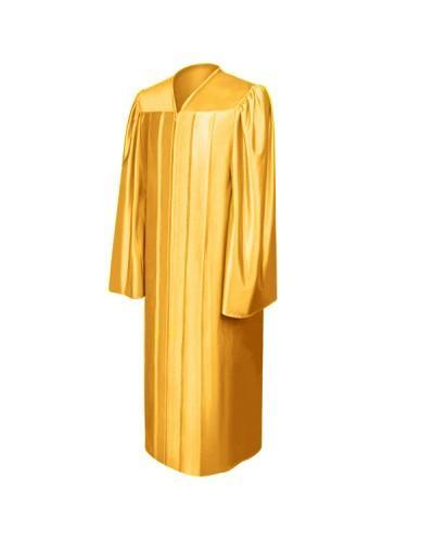 Shiny Antique Gold Bachelors Graduation Gown - College & University - Graduation Cap and Gown